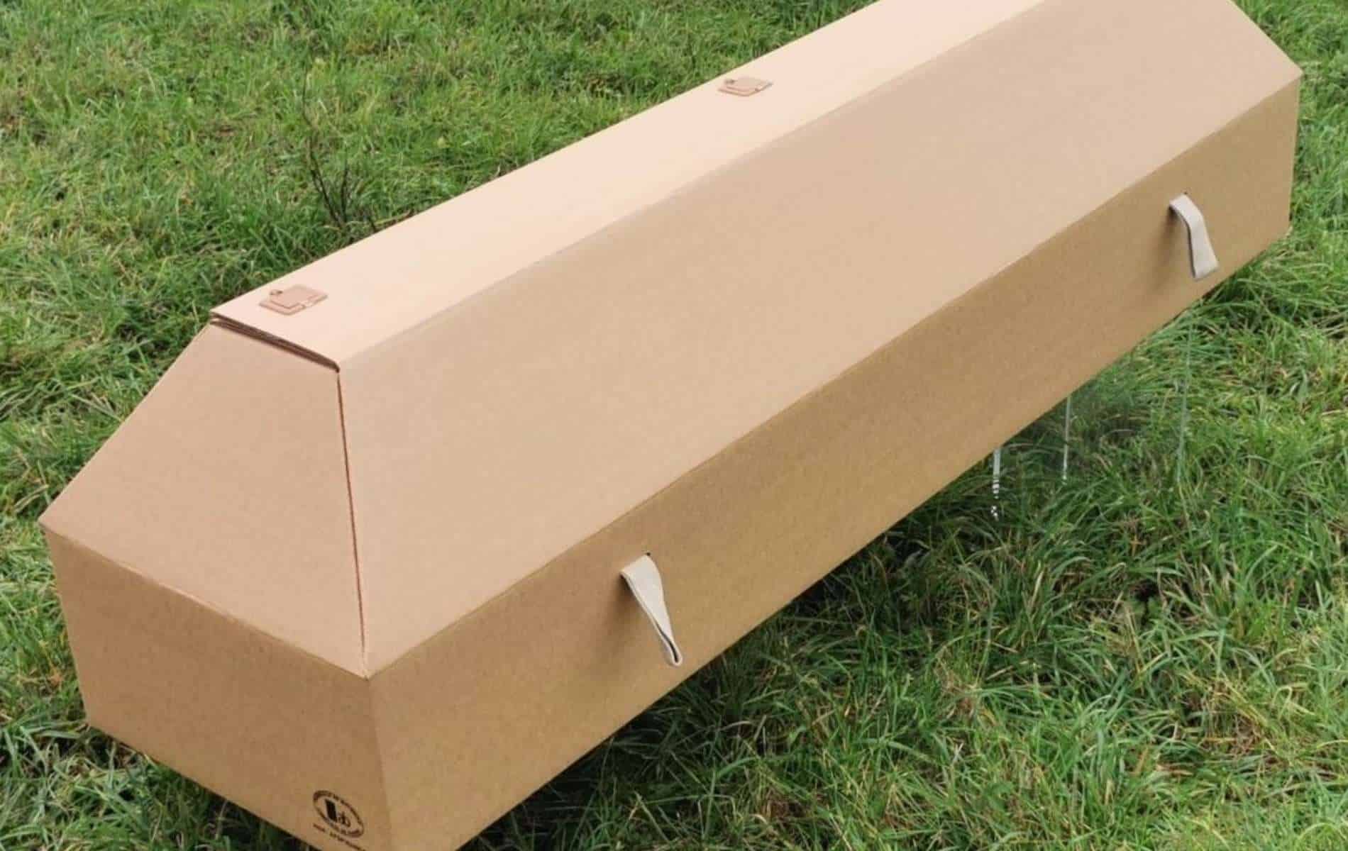 Cercueil écologique en carton.